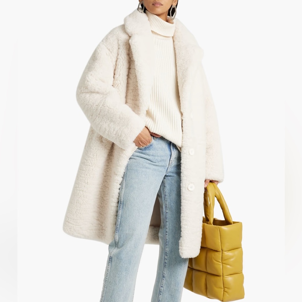 Stand Studio Anika Cream Teddy Coat
